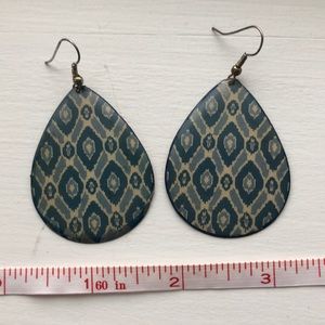 Boho Indian tear drop earrings